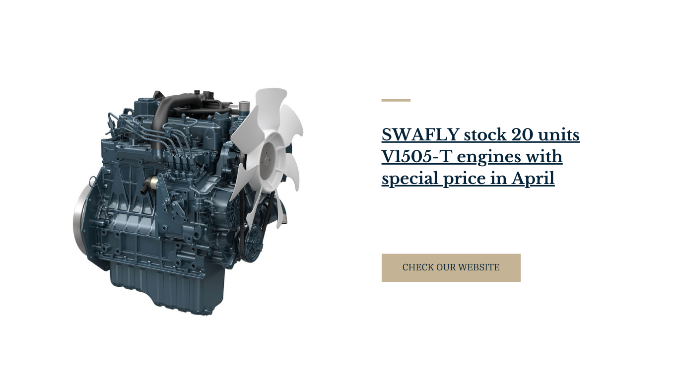 SWAFLY stock 20 units V1505-T engines with special price in April